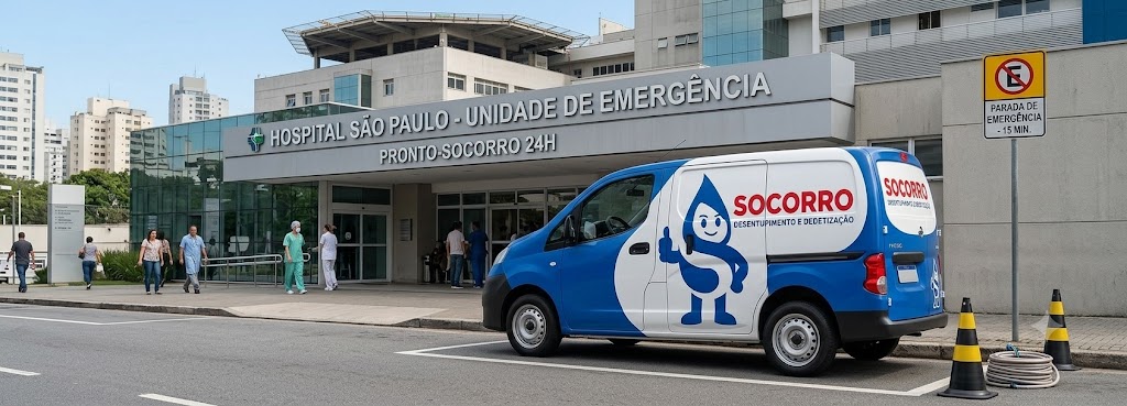 Profissional realizando Desentupimento e Manutenção Preventiva para Hospitais, Clínicas e Postos de Saúde em Tijucas